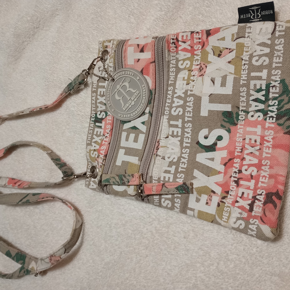 Spartina 449 Texas Crossbody Bag - Pink and Tan